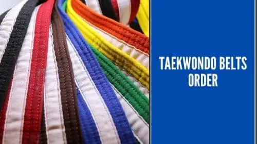 Taekwondo Belts Order